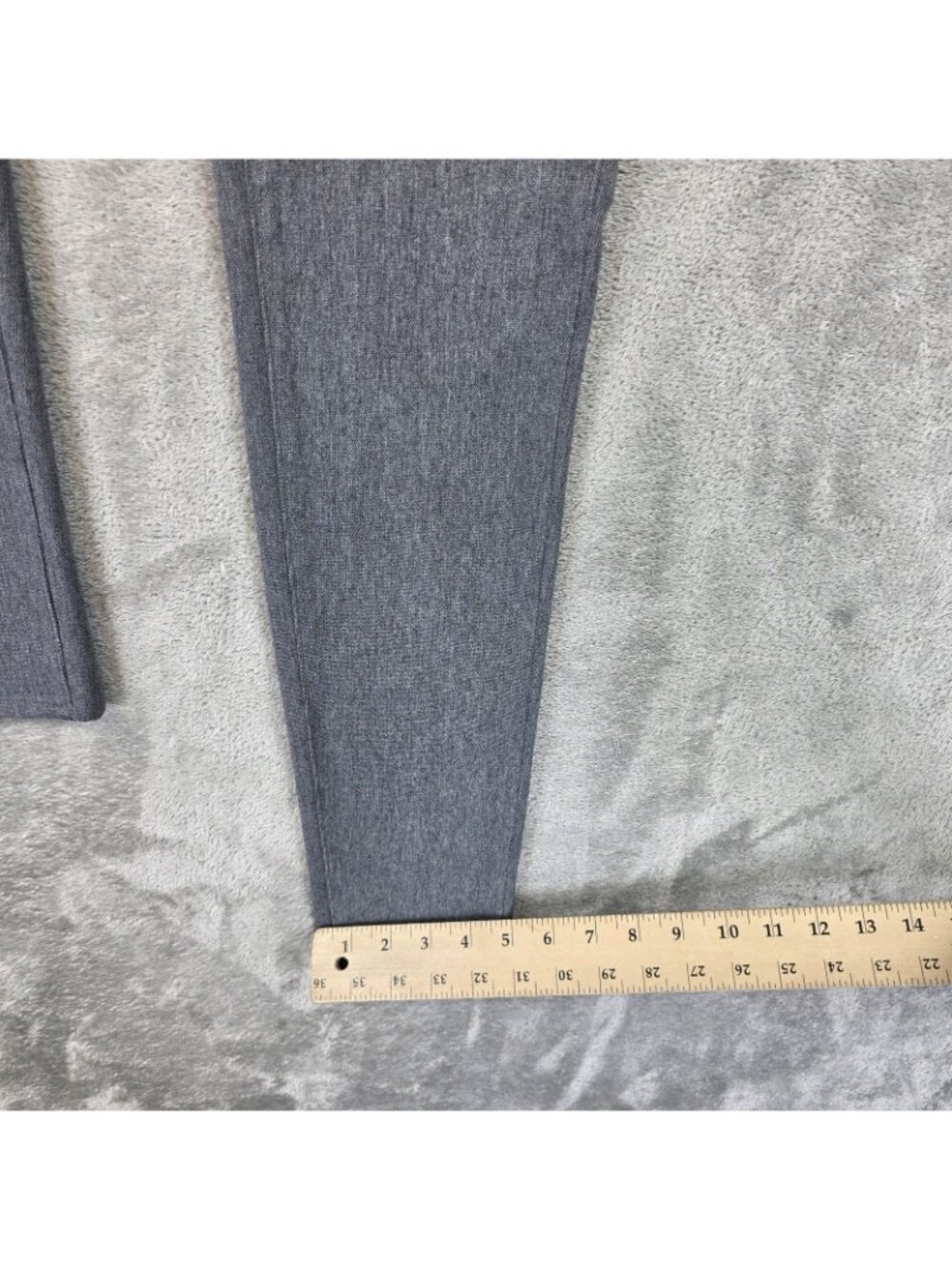 Uniqlo Jegging Pants Womens L Gray Knit Heattech Slim Elastic Waist Thermal - Picture 10 of 10